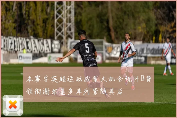 本赛季英超运动战重大机会统计B费领衔谢尔基多库列紧随其后